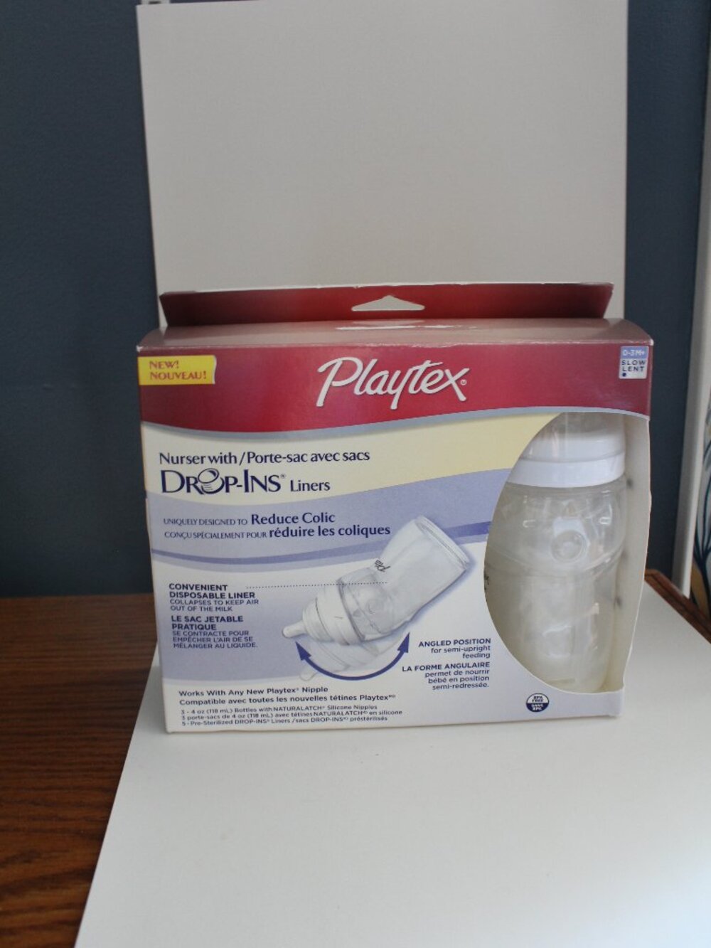 Playtex Angled 3 Bottles Complete With Drop in 5 Liners